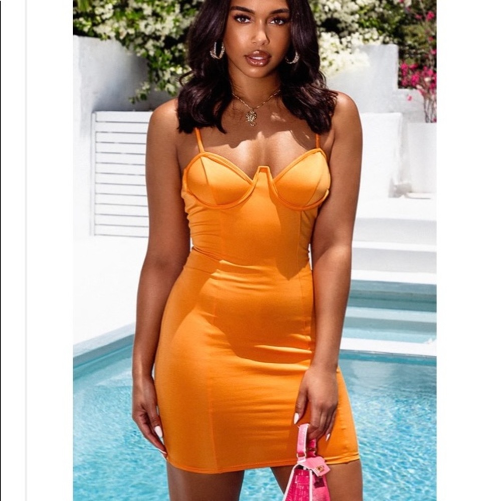 Bodycon Orange dress